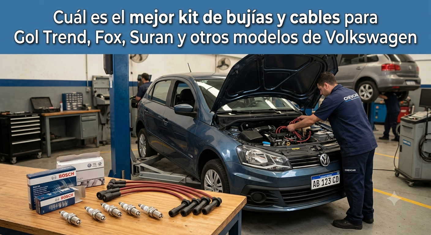 Cuál es el mejor kit de bujías y cables para Gol Trend, Fox, Suran y otros modelos de Volkswagen